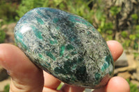 Polished Emerald Chamesite In Matrix Free Forms x 6 From Mutoko, Zimbabwe