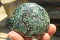 Polished Emerald Chamesite In Matrix Free Forms x 6 From Mutoko, Zimbabwe