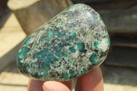 Polished Emerald Chamesite In Matrix Free Forms x 6 From Mutoko, Zimbabwe