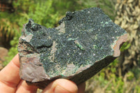 Natural Libethenite Crystals On Dolomite Matrix Specimens x 2 From Shituru, Congo