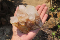 Natural Mixed Quartz Clusters x 3 From Madagascar