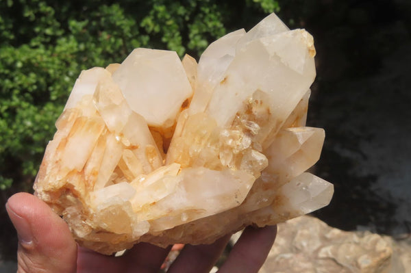 Natural Mixed Quartz Clusters x 3 From Madagascar