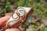 Hand Made Mixed Copper Wire Wrapped Stone Pendants x 6 From South Africa