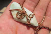 Hand Made Mixed Copper Wire Wrapped Stone Pendants x 6 From South Africa