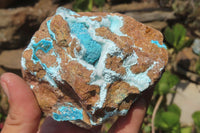 Natural Drusy Coated Chrysocolla Specimens x 4 From Congo