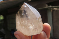 Polished Clear Quartz Crystals x 6 From Angola