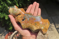 Polished 8th Vein Ocean Jasper Flame Sculpture x 1 From Madagascar