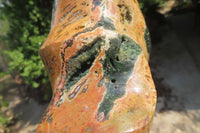 Polished 8th Vein Ocean Jasper Flame Sculpture x 1 From Madagascar