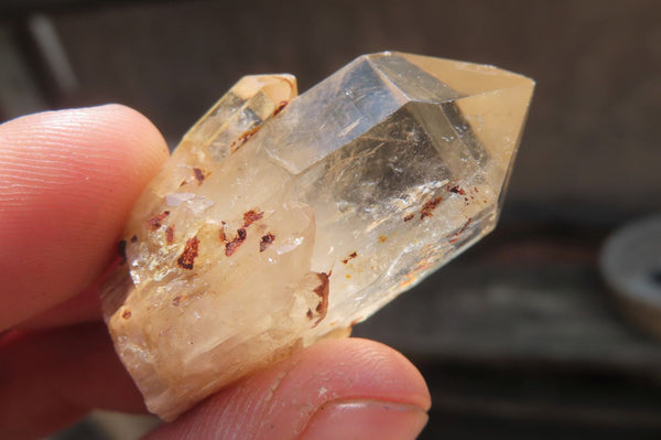 Natural Citrine Crystals x 35 From Luena, Congo