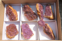 Natural Amethystos Amethyst Specimens x 7 From Kwaggafontein, South Africa