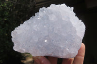 Natural Blue Lace Agate Geode Specimens x 3 From Nsanje, Malawi