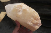 Polished Partially White Quartz Crystal x 1 From Madagascar