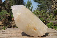 Polished Partially White Quartz Crystal x 1 From Madagascar