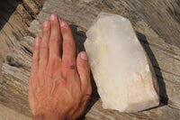 Polished Partially White Quartz Crystal x 1 From Madagascar