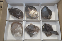 Natural Smokey Quartz Crystals x 6 From Zomba, Malawi