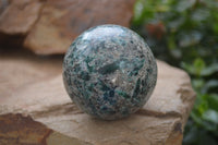 Polished Emerald Mica In Matrix Spheres x 2 From Mutoko, Zimbabwe