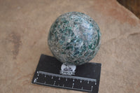 Polished Emerald Mica In Matrix Spheres x 2 From Mutoko, Zimbabwe