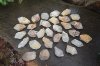 Natural Pineapple Candle Quartz Crystals x 63 From Antsirabe, Madagascar