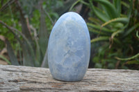 Polished Blue Calcite Standing Free Forms x 2 From Ihadilalana, Madagascar