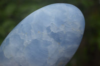 Polished Blue Calcite Standing Free Forms x 2 From Ihadilalana, Madagascar