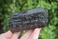 Natural Black Tourmaline Crystal Specimens x 3 From Zimbabwe