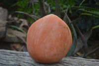 Polished Orange Twist Calcite Standing Free Form x 1 From Maevantanana, Madagascar