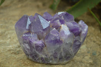 Polished Amethyst Clusters x 2 From Zambia