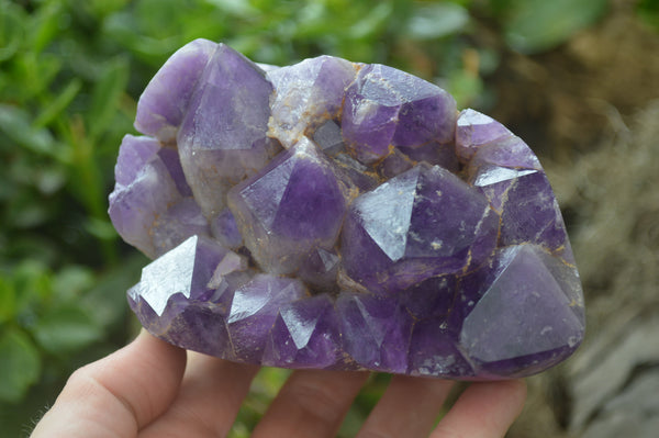 Polished Amethyst Clusters x 2 From Zambia