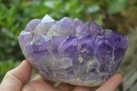 Polished Amethyst Clusters x 2 From Zambia