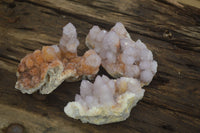 Natural Amethyst Spirit Quartz Clusters x 3 From Boekenhouthoek, South Africa