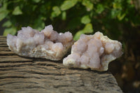 Natural Amethyst Spirit Quartz Clusters x 3 From Boekenhouthoek, South Africa