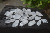 Natural Clear Quartz Crystals x 35 From Zambia