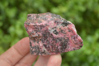 Natural Rhodonite Cobbed Specimens x 14 From Zimbabwe