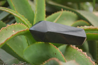 Polished Double Terminated Black Basalt Points x 6 From Madagascar