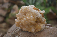 Natural Limonite Quartz Clusters x 5 From Solwezi, Zambia