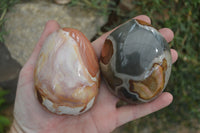 Polished On One Side Polychrome Jasper x 6 From Madagascar