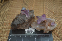 Hand Made Amethyst Conglomerate Specimens x 6 From Chiredzi, Zimbabwe