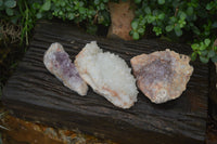 Natural Zululand Amethyst Plates x 3 from Jozini, South Africa