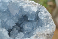 Natural Celestite Geode Specimen x 1 From Sakoany, Madagascar