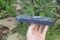 Polished Lazulite Points x 2 From Madagascar