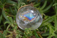 Polished Clear Quartz Palm Stones x 24 From Madagascar