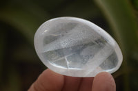 Polished Clear Quartz Palm Stones x 24 From Madagascar