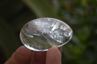 Polished Clear Quartz Palm Stones x 24 From Madagascar