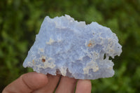 Natural Etched Blue Chalcedony Specimens x 12 From Nsanje, Malawi