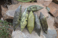 Polished Double Terminated Leopard Stone Points x 6 From Zimbabwe