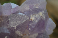 Natural Jacaranda Amethyst Quartz Clusters x 2 from Mumbwa, Zambia