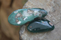 Polished Emerald Mtorolite Palm Stones x 12 From Mutorashanga, Zimbabwe