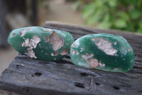 Polished Emerald Mtorolite Palm Stones x 12 From Mutorashanga, Zimbabwe