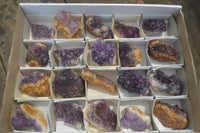 Natural Amethystos Amethyst Plates x 20 From Kwaggafontein, South Africa