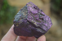 Natural Metallic Purpurite Cobbed Specimens x 6 From Erongo, Namibia